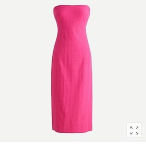 Strapless midi dress